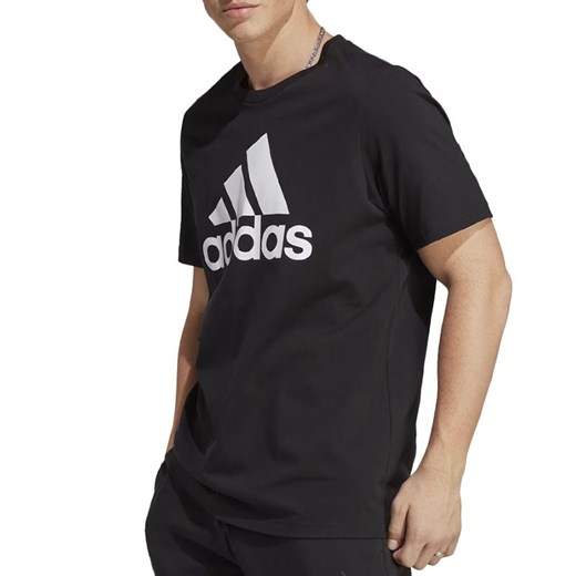 Koszulka adidas Essentials Single Jersey Big Logo IC9347 - czarna ze sklepu streetstyle24.pl w kategorii T-shirty męskie - zdjęcie 174363424