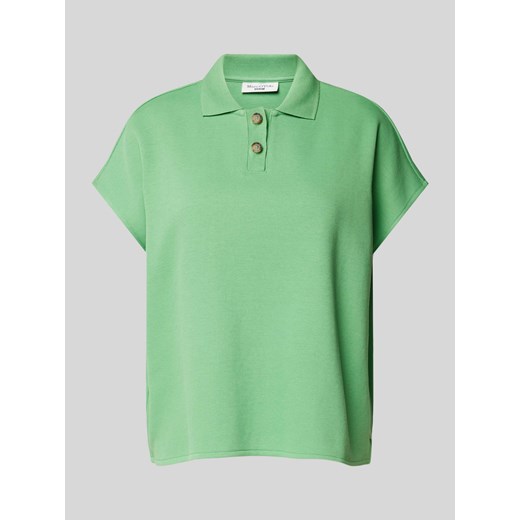T-shirt z wykładanym kołnierzem ze sklepu Peek&Cloppenburg  w kategorii Bluzki damskie - zdjęcie 174370982