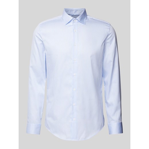 Koszula biznesowa o kroju slim fit z kołnierzykiem typu kent ze sklepu Peek&Cloppenburg  w kategorii Koszule męskie - zdjęcie 174371072