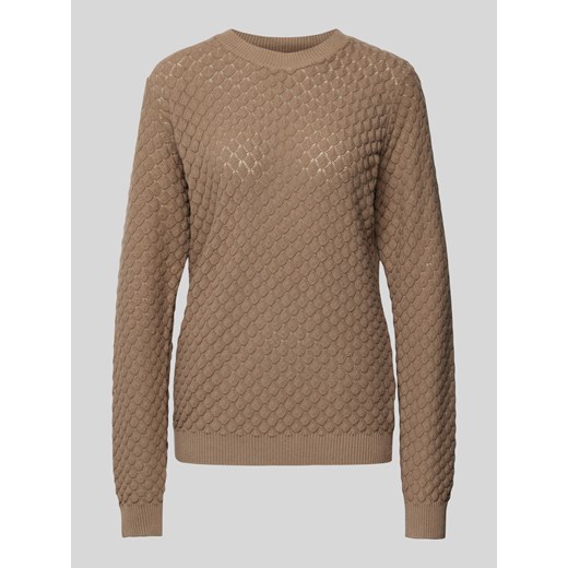 Sweter z dzianiny z okrągłym dekoltem model ‘Dodo-Pu-Diamo’ ze sklepu Peek&Cloppenburg  w kategorii Swetry damskie - zdjęcie 174371163