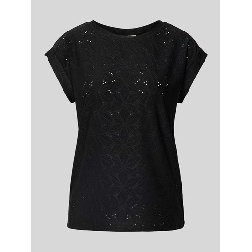 T-shirt z haftem angielskim model ‘Blond’ ze sklepu Peek&Cloppenburg  w kategorii Bluzki damskie - zdjęcie 174371563