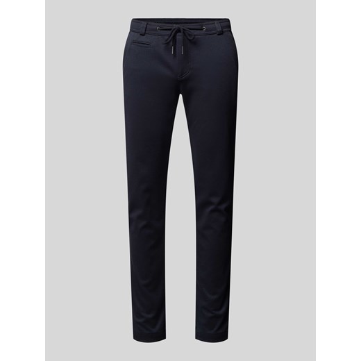 Spodnie materiałowe o kroju slim fit z lamowaną kieszenią ze sklepu Peek&Cloppenburg  w kategorii Spodnie męskie - zdjęcie 174372154