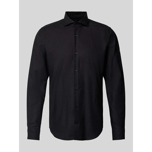 Koszula biznesowa o kroju slim fit z fakturowanym wzorem ze sklepu Peek&Cloppenburg  w kategorii Koszule męskie - zdjęcie 174372460