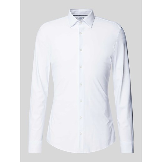 Koszula biznesowa o kroju super slim fit z listwą guzikową ze sklepu Peek&Cloppenburg  w kategorii Koszule męskie - zdjęcie 174372631
