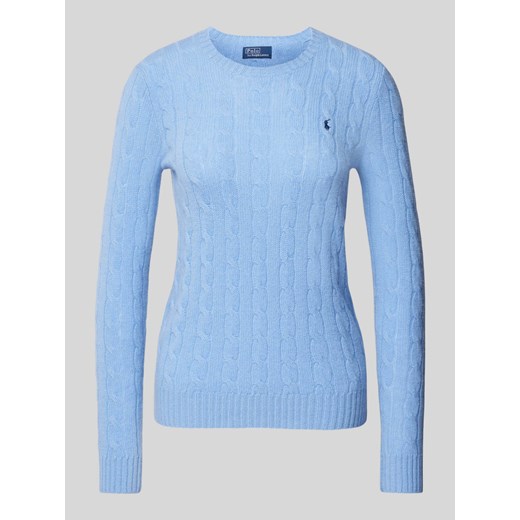 Sweter ze ściegiem warkoczowym model ‘JULIANNA’ ze sklepu Peek&Cloppenburg  w kategorii Swetry damskie - zdjęcie 174372890