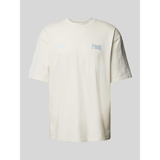 T-shirt o kroju oversized z nadrukiem z logo i napisem model ‘ALLEN’ ze sklepu Peek&Cloppenburg  w kategorii T-shirty męskie - zdjęcie 174372913