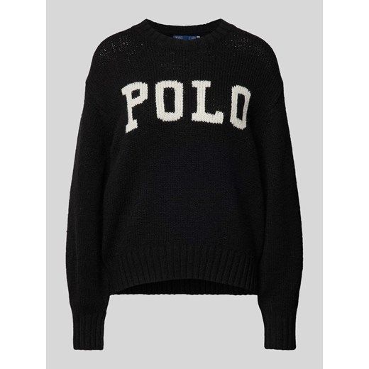 Sweter z dzianiny z okrągłym dekoltem ze sklepu Peek&Cloppenburg  w kategorii Swetry damskie - zdjęcie 174373121