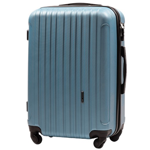 Walizka Podróżna Poszerzana ŚREDNIA WINGS FLAMINGO 24" SILVER BLUE ze sklepu WINGS w kategorii Walizki - zdjęcie 174374621