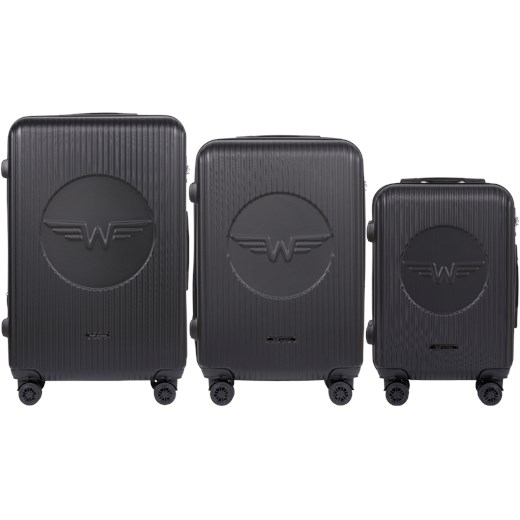 Zestaw 3 Walizek Wings Swallow 3.0 DARK GREY ze sklepu WINGS w kategorii Walizki - zdjęcie 174374792
