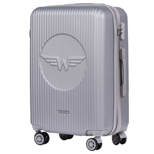 Walizka średnia Wings Swallow 3.0 SILVER 24" ze sklepu WINGS w kategorii Walizki - zdjęcie 174374912