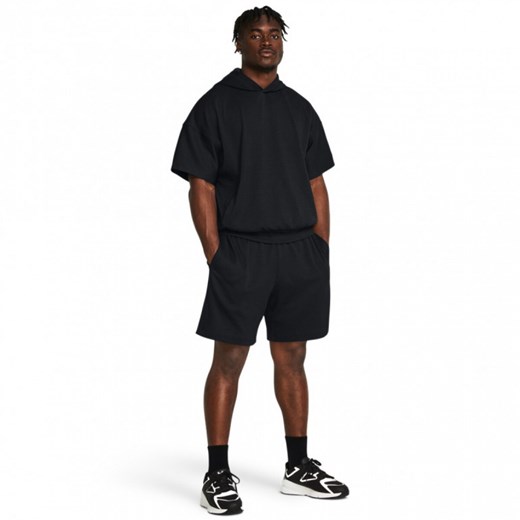Męskie spodenki treningowe Under Armour UA Journey Rib Shorts - czarne ze sklepu Sportstylestory.com w kategorii Spodenki męskie - zdjęcie 174387562