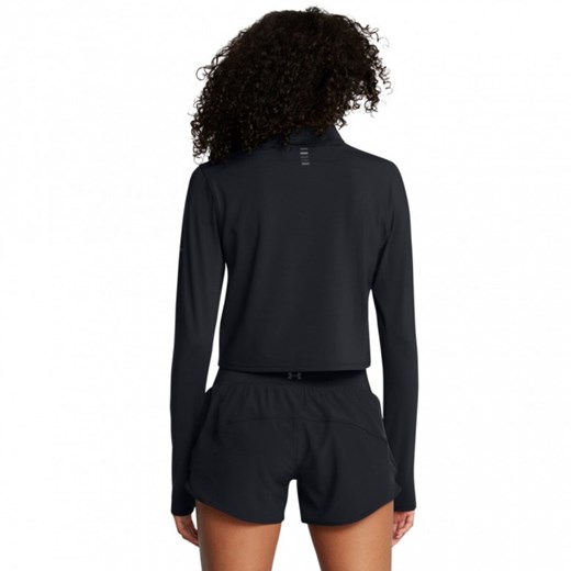 Damski longsleeve do biegania Under Armour UA Launch Elite Half Zip - czarny ze sklepu Sportstylestory.com w kategorii Bluzki damskie - zdjęcie 174388100