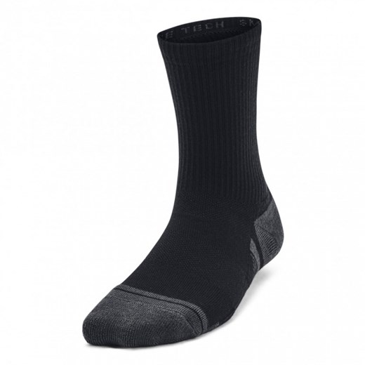 Dziecięce skarpetki treningowe (3-pack) Under Armour Y UA Perform Tech 3p Crew - czarne ze sklepu Sportstylestory.com w kategorii Skarpetki dziecięce - zdjęcie 174388401