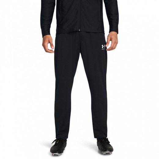 Męskie spodnie do piłki nożnej Under Armour UA M's Challenger Pique Pant - czarne ze sklepu Sportstylestory.com w kategorii Spodnie męskie - zdjęcie 174388474
