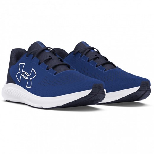 Męskie buty do biegania Under Armour UA Charged Pursuit 3 Bl - niebieskie ze sklepu Sportstylestory.com w kategorii Buty sportowe męskie - zdjęcie 174388551