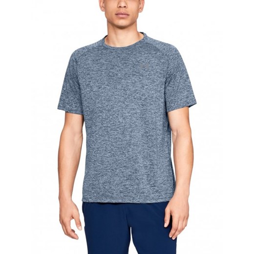 Męska koszulka treningowa UNDER ARMOUR Tech 2.0 SS Tee - niebieska ze sklepu Sportstylestory.com w kategorii T-shirty męskie - zdjęcie 174388824