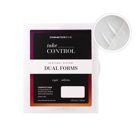 Tipsy Dual Form Cosmetics Zone górne formy - szpic 120szt Cosmetics Zone One size lakieryhybrydowe.pl