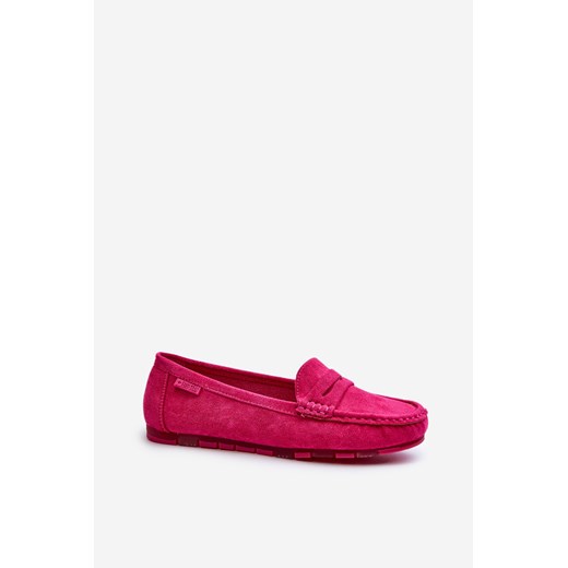 Damskie Mokasyny Eko Zamszowe Big Star NN274934 Memory Foam System Fuksja 37 wyprzedaż ZAZOO