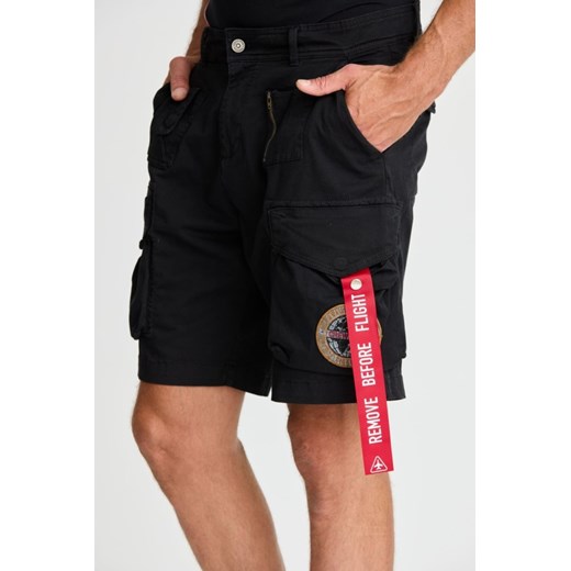 AERONAUTICA MILLITARE Czarne shorty Crew Chief, Wybierz rozmiar 54 Aeronautica Militare 52 okazja outfit.pl