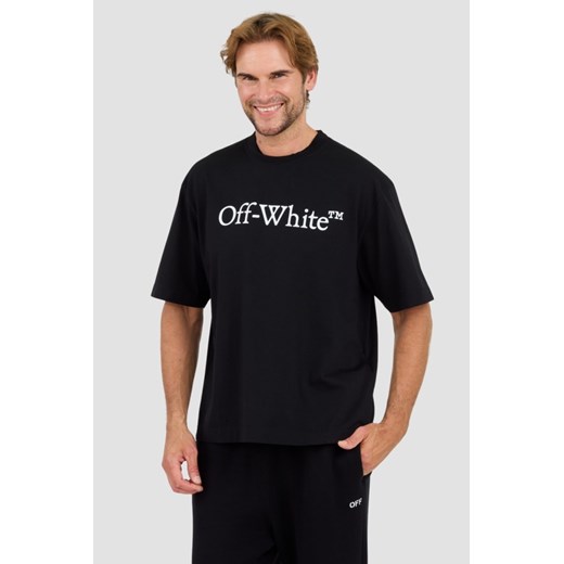 OFF-WHITE Czarny t-shirt Big Bookish Skate, Rozmiar S ze sklepu outfit.pl w kategorii T-shirty męskie - zdjęcie 174421540