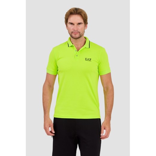 EA7 Zielona koszulka polo, Wybierz rozmiar XXL ze sklepu outfit.pl w kategorii T-shirty męskie - zdjęcie 174421641