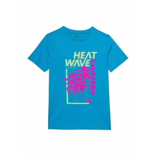 Koszulka chłopięca 4FJWSS24TTSHM1137 4F ze sklepu SPORT-SHOP.pl w kategorii T-shirty chłopięce - zdjęcie 174426874