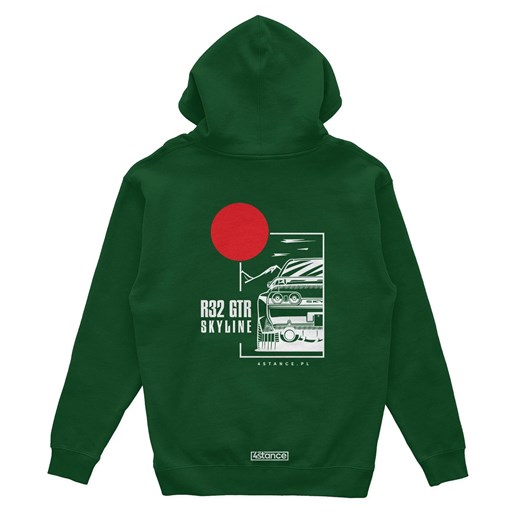 Bluza z kapturem Nissan Skyline 32 GTR zielona 4stance 3XL 4stance.pl