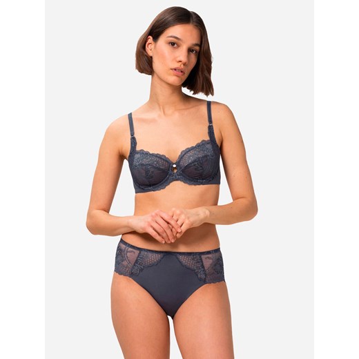 Biustonosz z fiszbinami z koronką Triumph 10209608 85E Szary (7613137807942). Triumph 80C promocja Rozetka.pl