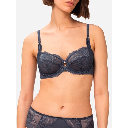 Biustonosz z fiszbinami z koronką Triumph 10209608 85E Szary (7613137807942). Triumph 85C okazja Rozetka.pl