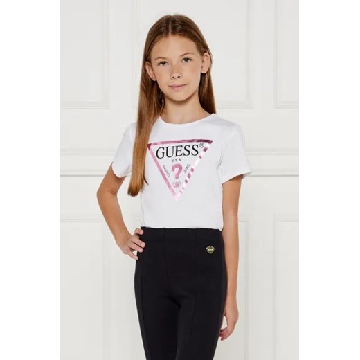 Guess T-shirt | Regular Fit ze sklepu Gomez Fashion Store w kategorii Bluzki dziewczęce - zdjęcie 174503892