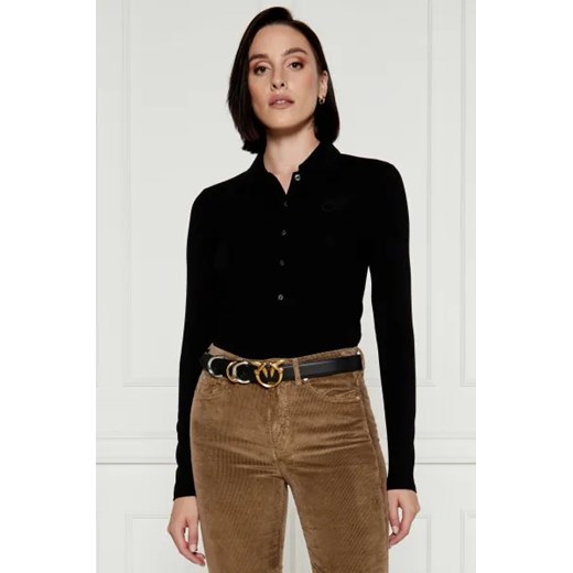 Pinko Polo Portafoto | Slim Fit ze sklepu Gomez Fashion Store w kategorii Bluzki damskie - zdjęcie 174505142