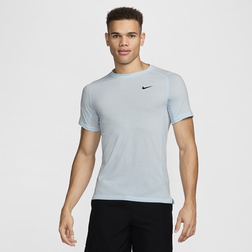 Męska koszulka z krótkim rękawem do fitnessu Dri-FIT Nike Flex Rep - Niebieski Nike S Nike poland