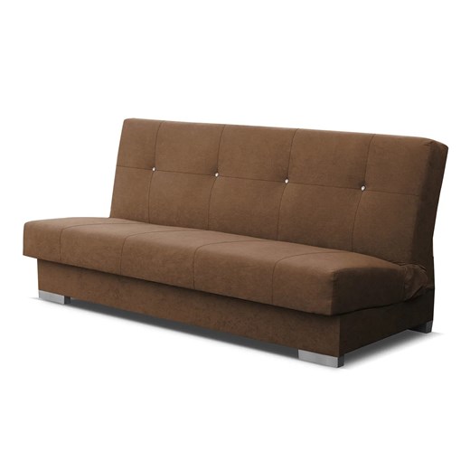 Jasnobrązowa rozkładana kanapa tapicerowana R1-F42 ze sklepu Edinos.pl w kategorii Sofy i kanapy - zdjęcie 174508574