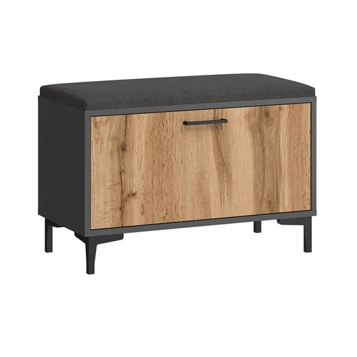 Nowoczesna Szafka Na Obuwie Antracyt + Dąb Wotan S6-S12 ze sklepu Edinos.pl w kategorii Dom - zdjęcie 174508784