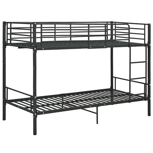 Czarne Metalowe Łóżko Piętrowe 90X200 Cm C4-L34 ze sklepu Edinos.pl w kategorii Łóżka i materace - zdjęcie 174509261