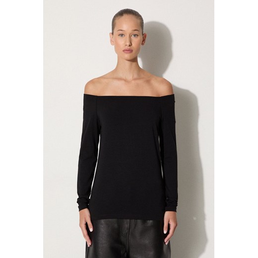 Samsoe Samsoe longsleeve NANA damski kolor czarny F00001550 Samsoe Samsoe XS/S PRM