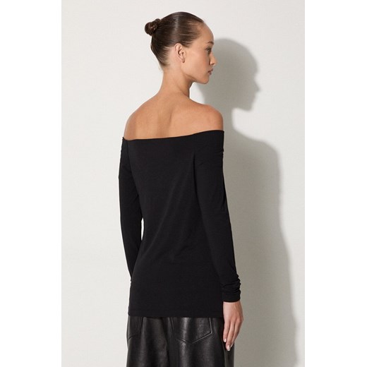 Samsoe Samsoe longsleeve NANA damski kolor czarny F00001550 Samsoe Samsoe XS/S PRM