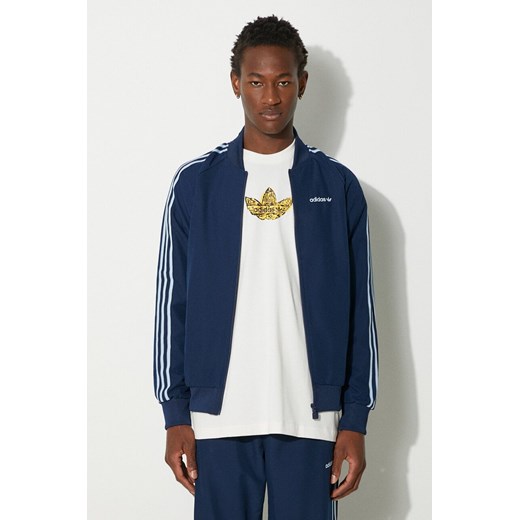 adidas Originals bluza męska kolor granatowy z aplikacją IX9626 ze sklepu PRM w kategorii Bluzy męskie - zdjęcie 174537750