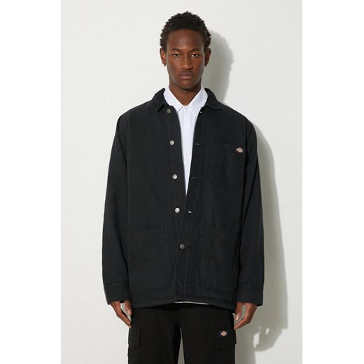 Dickies kurtka Duck High Pile Flce Line Chore Jacket męska kolor czarny przejściowa DK0A4XGA ze sklepu PRM w kategorii Kurtki męskie - zdjęcie 174537891