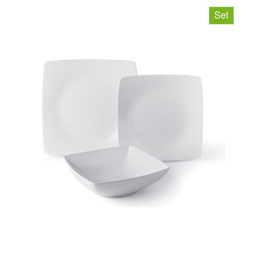 Trendy Kitchen by EXCÉLSA 18-częściowy zestaw talerzy &quot;Eclipse&quot; w kolorze białym ze sklepu Limango Polska w kategorii Naczynia - zdjęcie 174541341