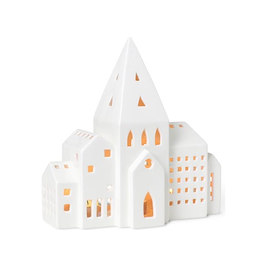 Kähler Świecznik &quot;Urbania Iyshus&quot; w kolorze białym - 20,5 x 21 x 8 cm ze sklepu Limango Polska w kategorii Świeczniki - zdjęcie 174542424