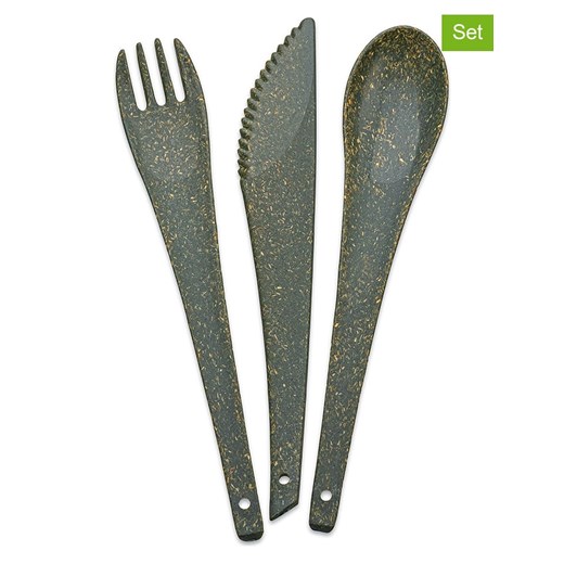 koziol 3-częściowy zestaw sztućców &quot;Rio&quot; w kolorze szarym - dł. 19 cm ze sklepu Limango Polska w kategorii Sztućce - zdjęcie 174543024