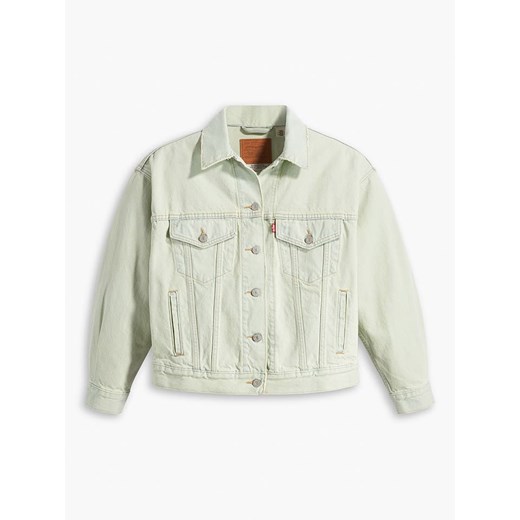 Levi's kurtka damska casual zielona na wiosnę krótka