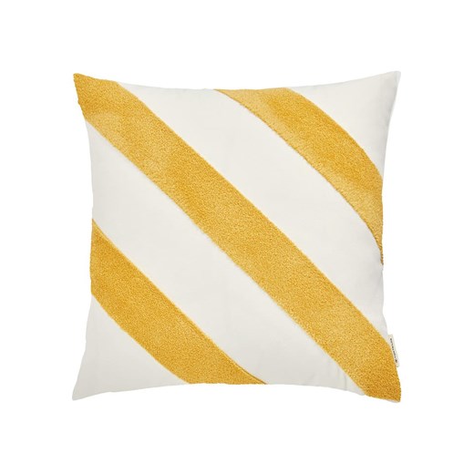 Tom Tailor home Poszewka &quot;Diagonal&quot; w kolorze kremowo-żółtym na poduszkę ze sklepu Limango Polska w kategorii Poszewki na poduszki - zdjęcie 174546053