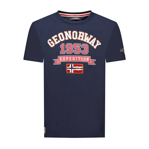 Geographical Norway Koszulka &quot;Jollegio&quot; w kolorze granatowym ze sklepu Limango Polska w kategorii T-shirty męskie - zdjęcie 174547234
