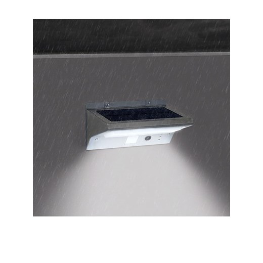 lumisky Zewnętrzna lampa solarna LED &quot;Derby&quot; w kolorze białym - 16,4 x 8,4 cm ze sklepu Limango Polska w kategorii Dekoracje i akcesoria ogrodowe - zdjęcie 174547643