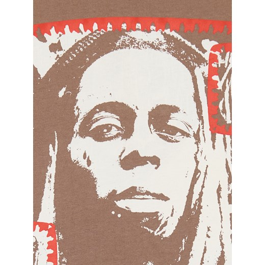 Cropp - Koszulka z nadrukiem Lil Wayne - beżowy Cropp S Cropp