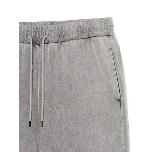 Cropp - Szare jeansowe joggery - jasny szary Cropp XXL Cropp