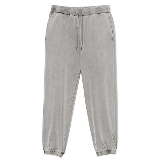 Cropp - Szare jeansowe joggery - jasny szary Cropp M Cropp