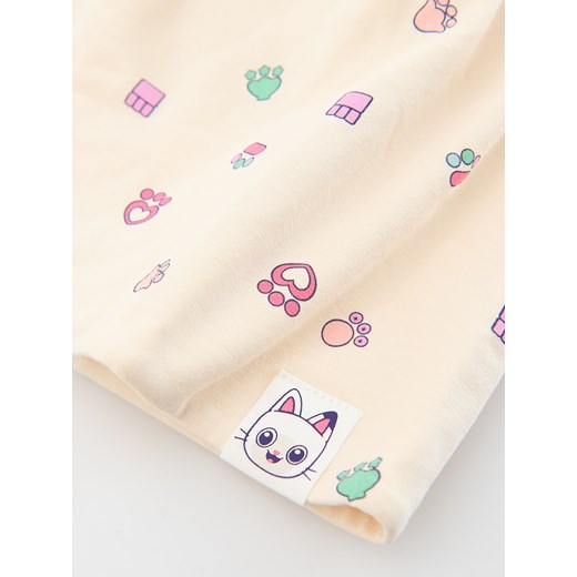 Reserved - Czapka Koci Domek Gabi - beżowy Reserved 6-12 miesięcy Reserved